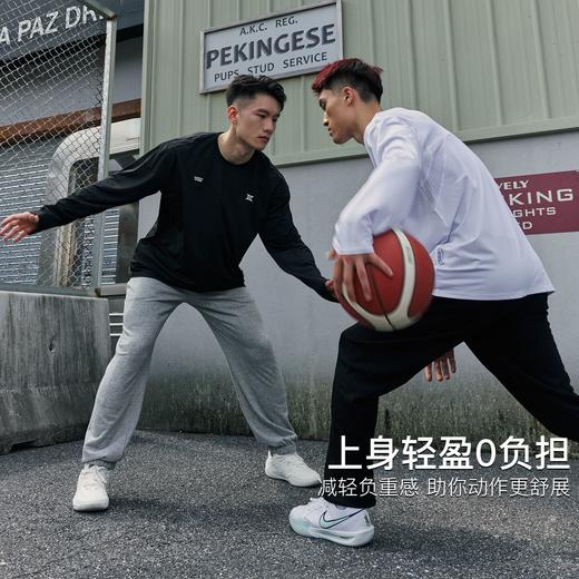 录士LUSHISI拼织长袖HC系列专业实战运动宽松速干长t恤篮球健身男 商品图2