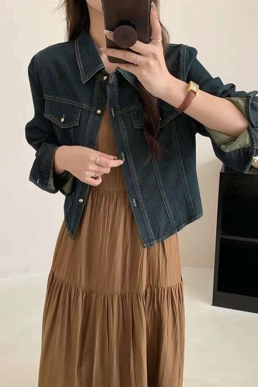 amadella 时髦吊带连裙牛仔外套套装 21240 商品图4