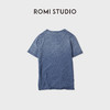 ROMI STUDIO“航海记述”特染竹节棉复古蓝印花短袖T恤RWCAST6257 商品缩略图2
