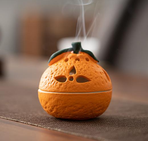 米马杂货 室内陶瓷香薰炉 大吉大利盘香炉 漂亮的小摆件 商品图4