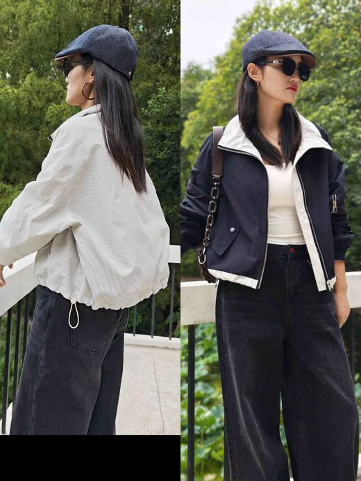 581057条纹两面穿外套 商品图1