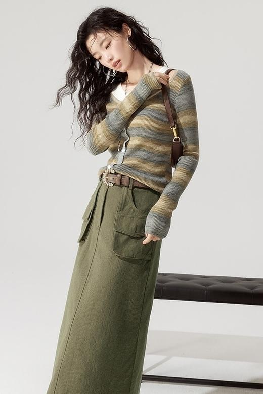 WHO KNOWS 工装风大口袋半裙 18670 商品图4