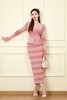 ANSUABEL 粉色渐变针织开衫半裙套装 18735 商品缩略图3