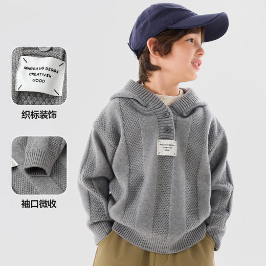 嘟嘟家 宝宝毛衣春秋款男童针织衫保暖女童秋装上衣儿童洋气童装 商品图2