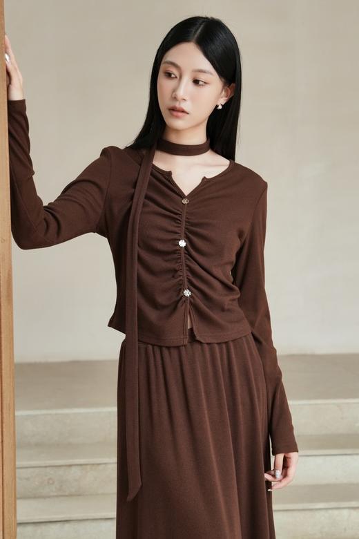 Le Malene 优雅气质风褶皱套装裙 21212 商品图4