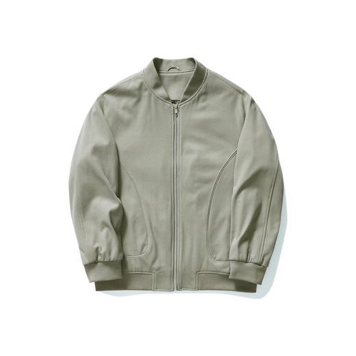墨麦客时尚棒球领飞行员夹克男秋季节简约纯色男士外套80858 商品图4