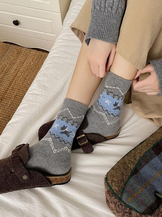 【家居百货】到手6双！费而岛小狗又出新品啦！又又又要自留了【Cboe Kndad复古小狗袜】omg！配色美呆了超好看 商品图7