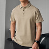 墨麦客男装纯色基础抗菌短袖polo衫男士2025春季新款翻领t恤男薄 商品缩略图3