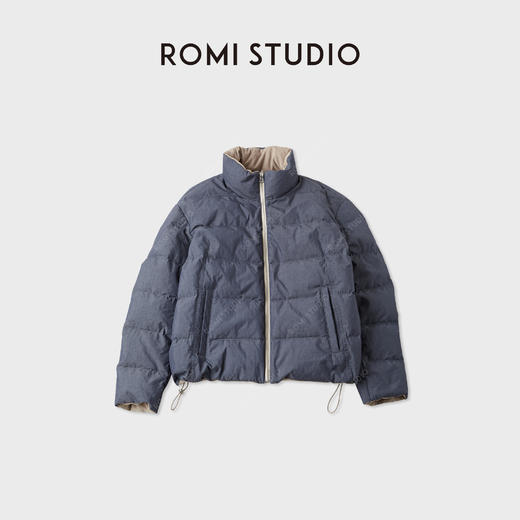 ROMISTUDIO白鹅绒正反两穿牛仔-灯芯绒正反两穿秋冬鹅绒服RWCWW86391 商品图0