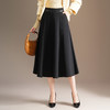 「自」全新升级【铂金会员174/天猫229/差价55】(52147)洛诗琳新款百搭垂感半身裙2025秋季修身显瘦通勤高腰A字裙 商品缩略图2