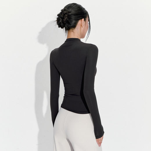 跃牌【周游世界】秋冬新款瑜伽服女半高领运动长袖零感轻薄弹健身服TP0969 商品图1