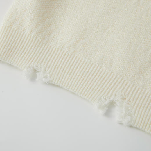 谜底套头针织衫长袖2025年冬季新品蓬松保暖圆领毛衣女254MZ1899 商品图3