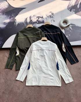 茑家户外拼色功能长袖打底 运动登山技术攀登圆领卫衣 男女同款