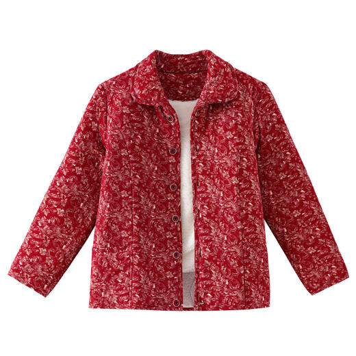 KQL 356H6818牛奶丝双面磨毛印花棉衣保暖居家服 商品图4