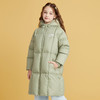 笛莎Deesha 2025冬季女童时尚连帽加长款羽绒服 商品缩略图1