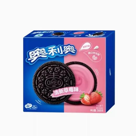 【超市】奥利奥草莓味夹心饼干家庭装388g 商品图0