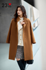 23区日系秋冬季通勤直筒羊毛混纺立领中长呢大衣厚长外套商场同款 商品缩略图4