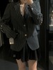 T&B袖箍条纹羊毛西装外套 商品缩略图7