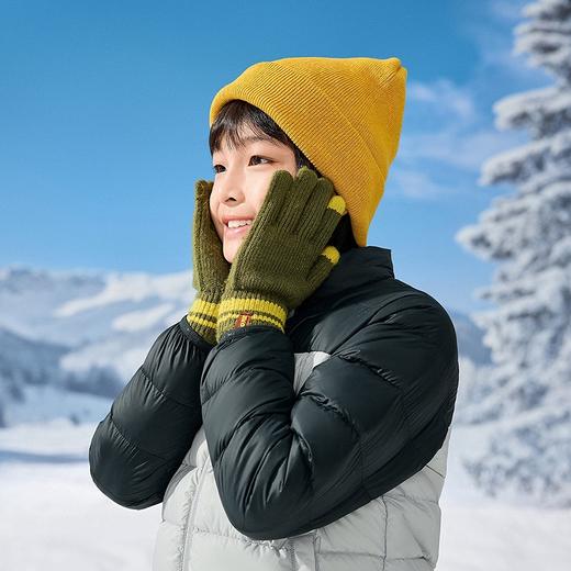 巴拉巴拉balaOne儿童手套男童撞色五指2025新款保暖舒适时尚简约 商品图3