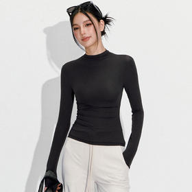 跃牌【周游世界】秋冬新款瑜伽服女半高领运动长袖零感轻薄弹健身服TP0969