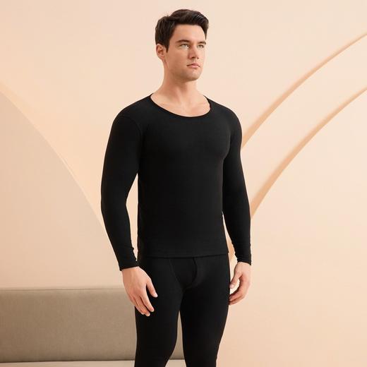 【抗寒润肤❗️黑金沸腾科技套装】貂绒纤维蓄热 绵羊毛保暖 桑蚕丝护肤 蜂窝黑金贴片发热保暖内衣包边秋衣秋裤护肩护膝套装防寒 商品图4