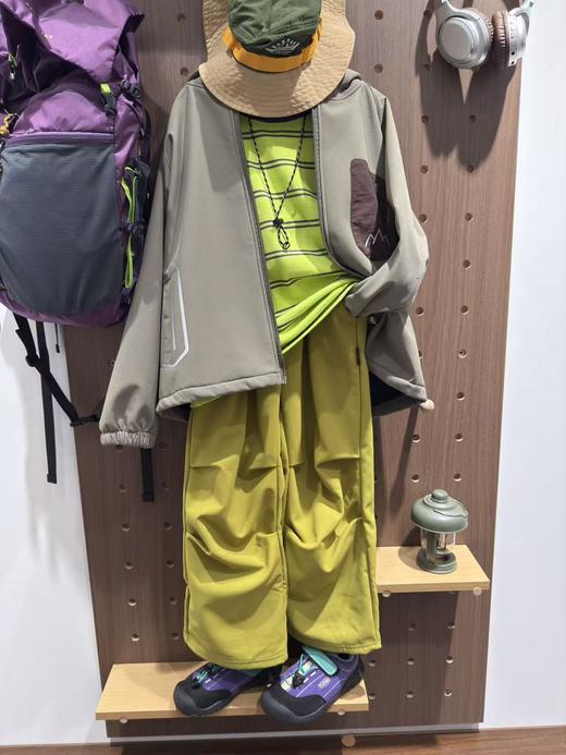 🥰【vonbonkids 三防软壳小热皮捏折户外伞兵裤k07d25050款】💰49.9，秋日穿搭必备！男女童同款！ 💗运动娃刚需神裤，防风又舒适，品牌直发！ 商品图1