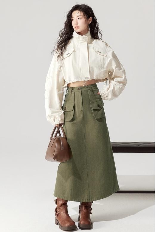 WHO KNOWS 工装风大口袋半裙 18670 商品图1