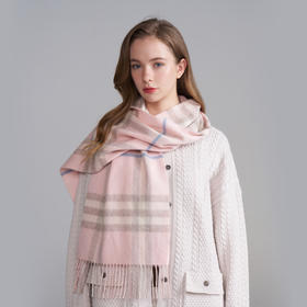 *【卡蒙】羊毛围巾披肩两用时尚格子拼色保暖围脖KM-1974/1975