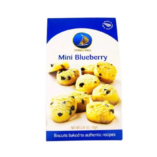 【超市】品尼加迷你蓝莓曲奇饼干70g 商品图0