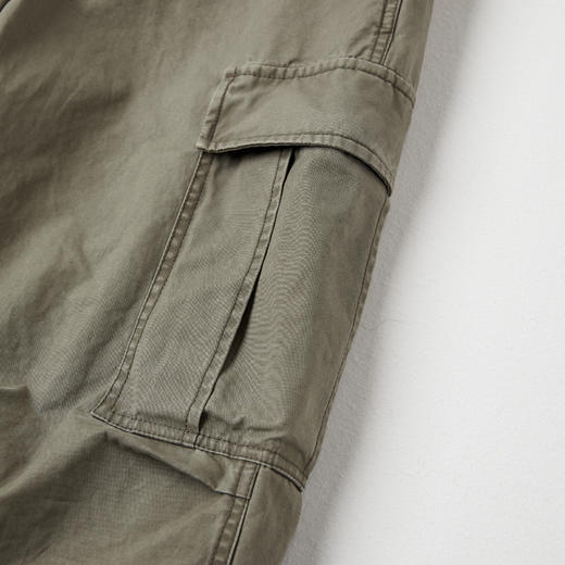 ROMI STUDIO“美式工装”多口袋平纹撞色抽拉腰头工装裤RWCAXY5149 商品图4