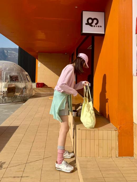 朦胧美妙MOC*同款淡紫天丝亚麻长袖针织衫 商品图4