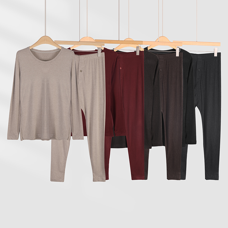 美奈川 兔绒蚕丝双珠天丝绒男套装  (210G )BN-M08066