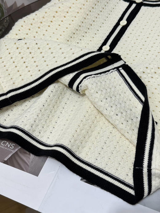 【开放日忙 秒杀价已调 直接拍】返场 小禾香风 白月光 镂空撞色针织 外套 开衫 温柔减龄款 可儿自留款 好温柔 好温暖 商品图11