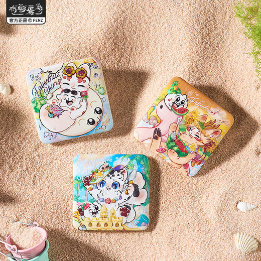 《非人哉官方店》有兽焉X奇米蛋联名福瑞乐园马口铁徽章盲盒动漫吧唧 商品图1