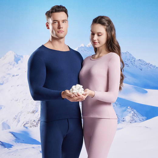 【抗寒润肤❗️黑金沸腾科技套装】貂绒纤维蓄热 绵羊毛保暖 桑蚕丝护肤 蜂窝黑金贴片发热保暖内衣包边秋衣秋裤护肩护膝套装防寒 商品图3