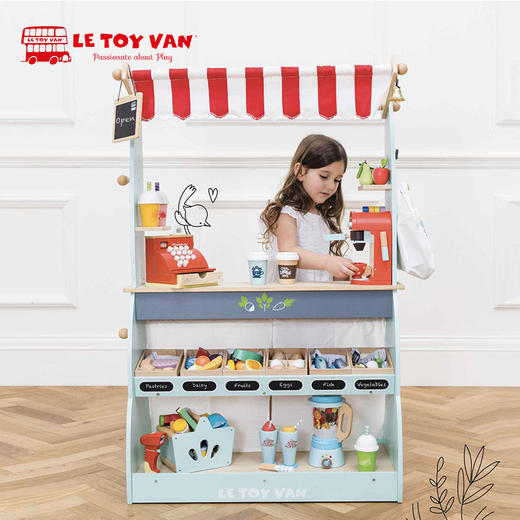Le Toy Van 便利商店&咖啡铺 过家家 适合年龄3岁+ 真实模拟 英国玩具 TV317 商品图1