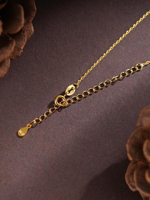 子佩集S925【白茶清欢】套链项链【DZ05154】纯银古法银和田玉2509 商品图7