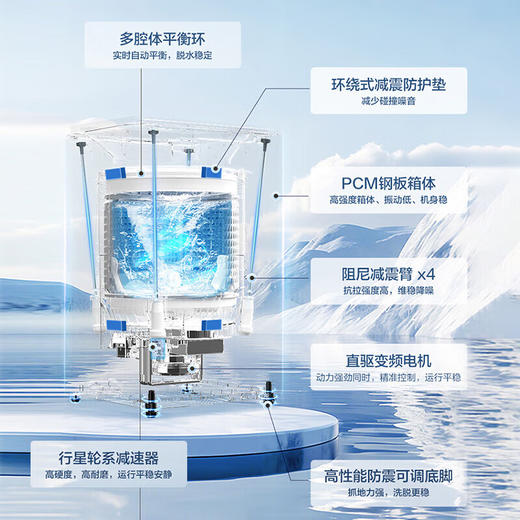 海尔波轮洗衣机云溪系列10公斤家用直驱变频全自动一级能效节能双动力防缠绕专业羽绒洗除菌螨语音播报 【67A3双动力】AI智慧洗+直驱电机+语音播报 商品图3