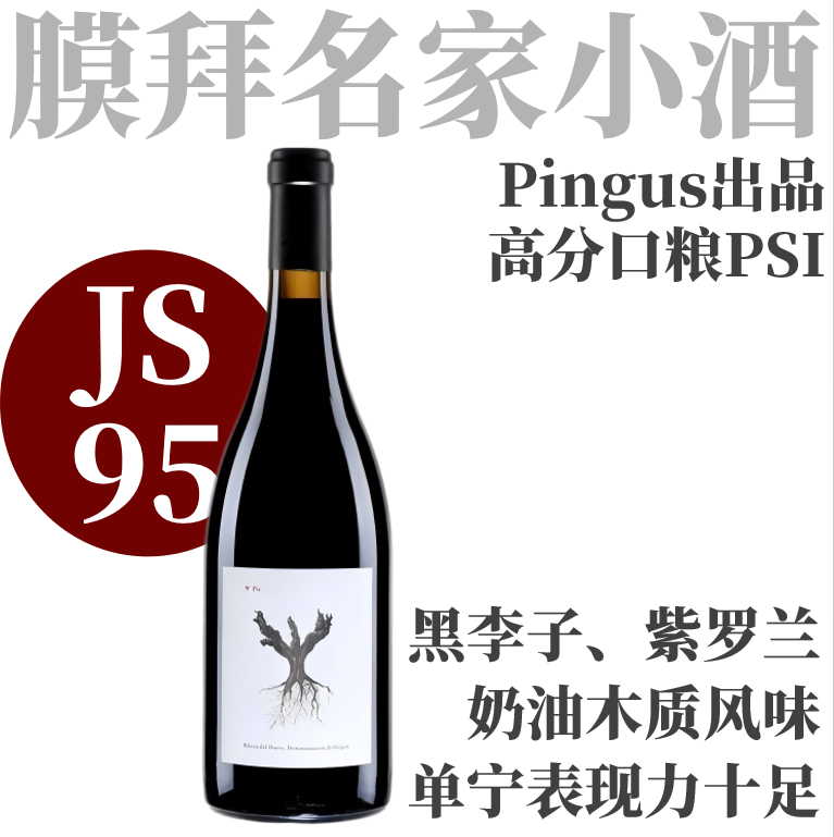 【JS95膜拜名家超值入门小酒】  2018 宾古斯葡赛干红   Dominio Pingus Ribera del Duero Psi