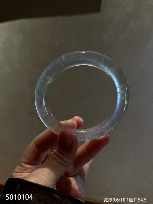 玻璃种圆镯【5010104】圈口54.5~具体价格微信咨询 商品图6