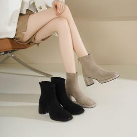 【云粉节】BF楼westory冬季新款法式高跟马丁靴