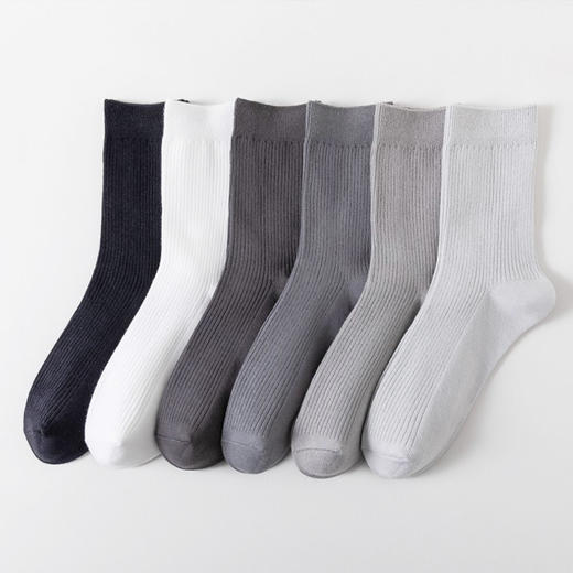 基础-简约细坑条男袜-纪念日百货门店同款165743128 商品图5