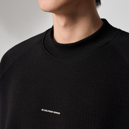 墨麦客男装加绒圆领男士卫衣500g字母印花卫衣男55733 商品图2