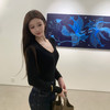 张林超LIN BOUTIQUE 修身显瘦拉长比例打底 鹅蛋圆领全羊毛上衣女 商品缩略图2