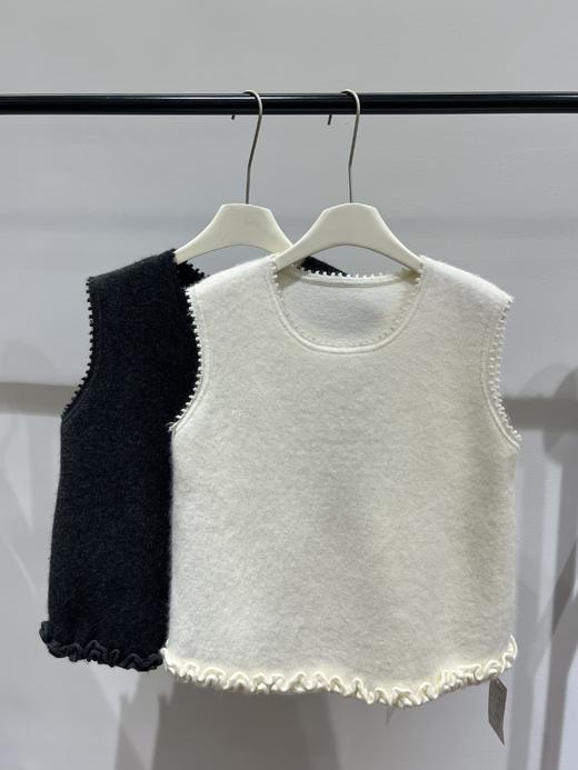 【门店同款】ENJOY冬季“暖冬软糖”花边针织背心 166550088 商品图0