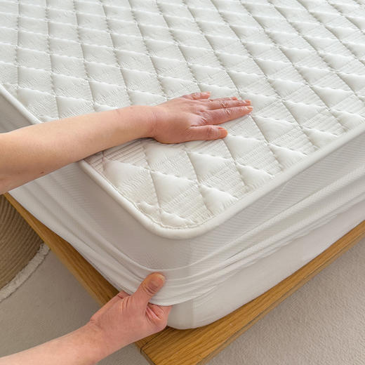 升级A类全棉抗菌大豆床笠 生活级防水纯棉全包床笠 商品图5