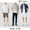 墨麦客仿麻肌理感男士休闲衬衫2025夏季新款复古宽松五分袖短袖男 商品缩略图4