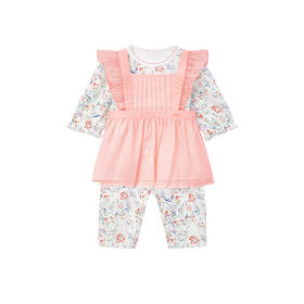 英氏婴儿连体哈衣女宝宝春秋洋气可爱爬服YRHAJ1P215A