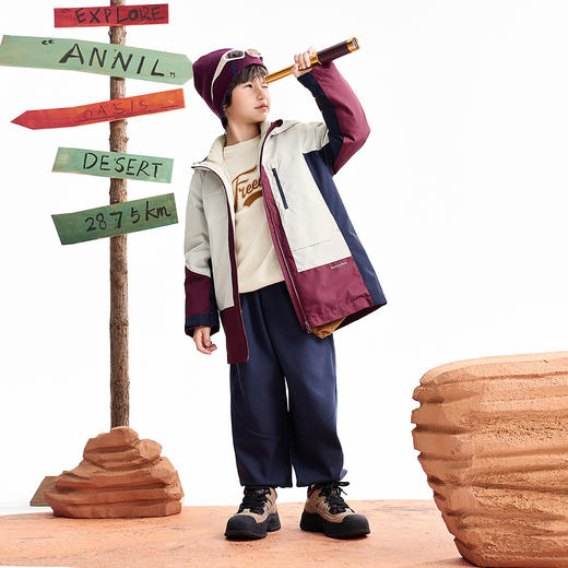 【实体店同款】男女童两件套冬季新款安奈儿童装AM545413 商品图3