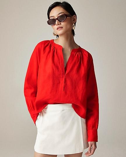 3折！Jcrew 超值亚麻长袖上衣 多色只要￥280直邮到手 商品图3